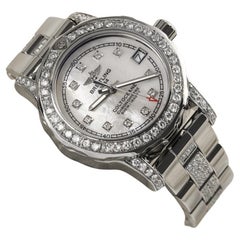 Edelstahl-Diamant-Damenuhr A77387 von Breitling Colt Oceane