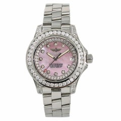 Breitling Colt Oceane A77380 Montre à quartz pour femme avec cadran avec diamants de 4,50 carats et 33 mm