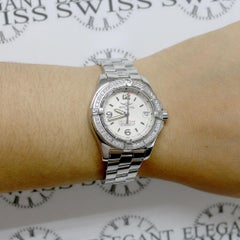 Breitling Colt Oceane Factory Diamond Bezel Silver Concentric Dial Watch
