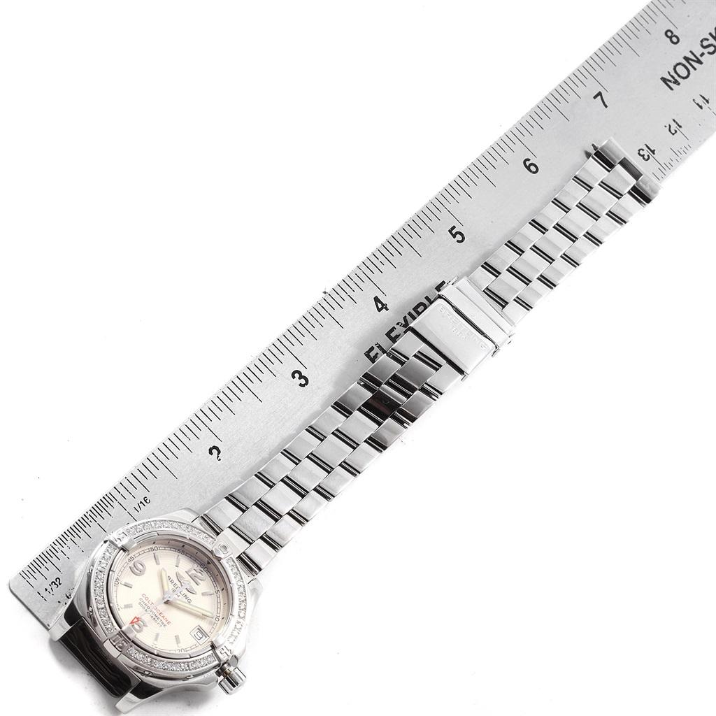 Breitling Colt Oceane Stainless Steel Diamond Ladies Watch A77380 3