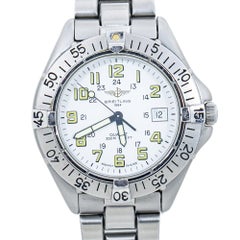 Breitling Colt Quartz A57035 White Dial Mens Date Watch