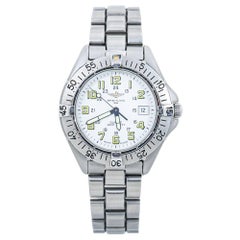 Montre pour homme Breitling à cadran blanc et quartz à collier A57035