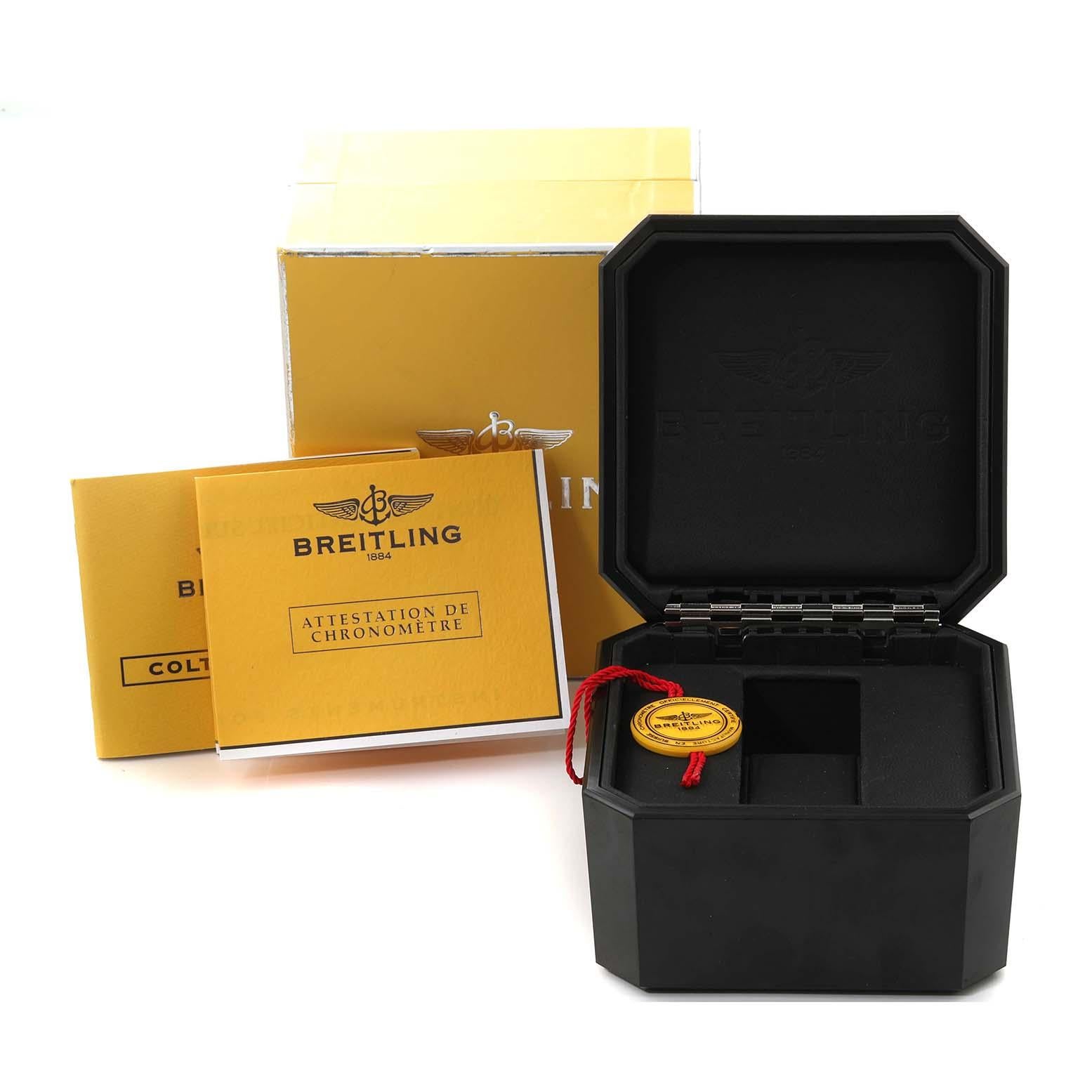 Breitling Colt Silber Zifferblatt Automatik Stahl Herrenuhr A17380 6