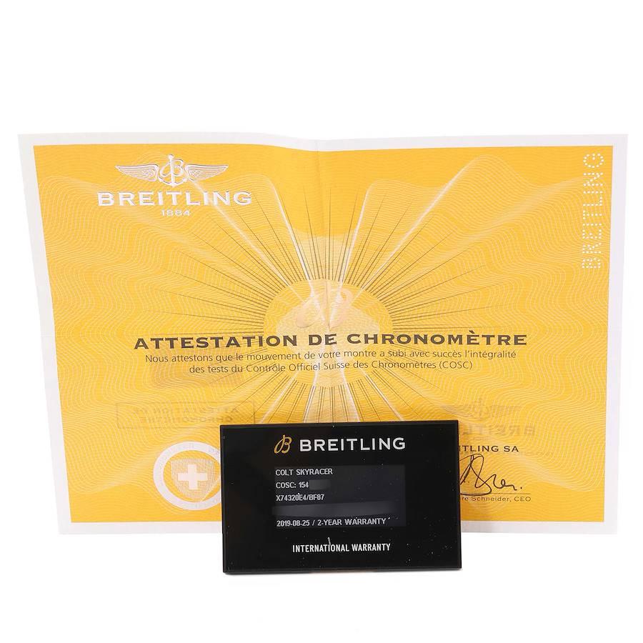 Breitling Colt Skyracer PVD Ultralight Polymer Herrenuhr X74320 Box Papiere im Angebot 8