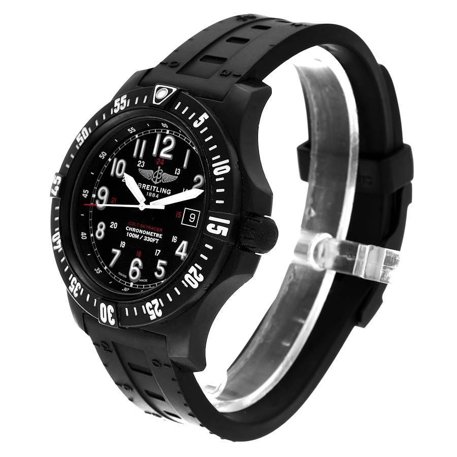Breitling Colt Skyracer PVD Ultralight Polymer Herrenuhr X74320 Box Papiere im Angebot 1