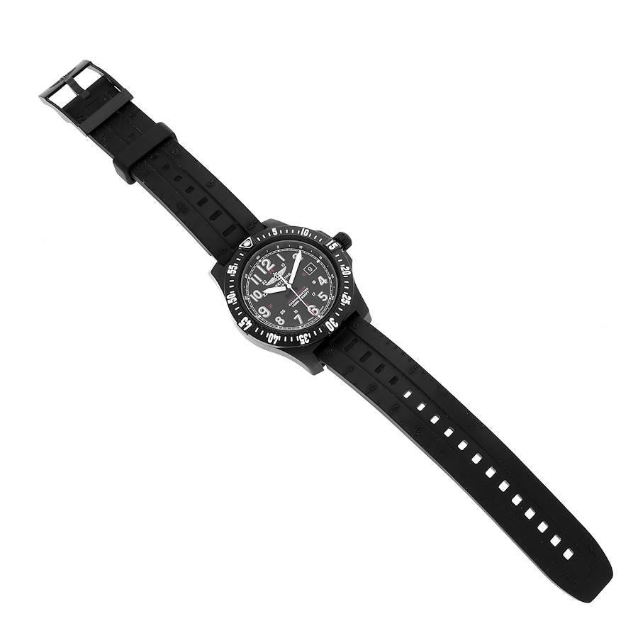 Breitling Colt Skyracer PVD Ultralight Polymer Herrenuhr X74320 Box Papiere im Angebot 6