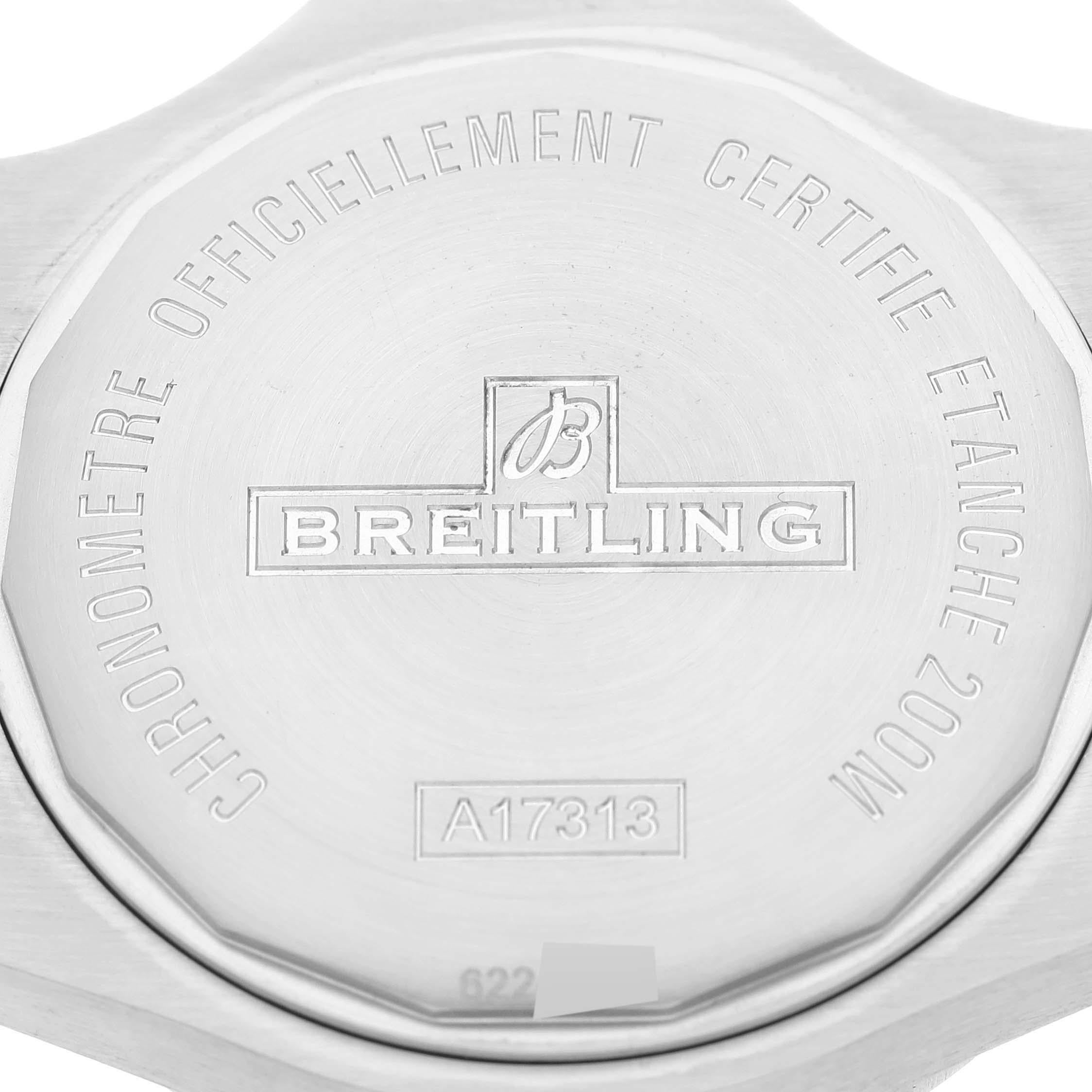 Breitling Colt Weißes Zifferblatt Automatik-stahl-Herrenuhr A17313 Box Card 1
