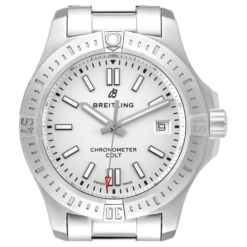 Breitling Colt GMT Automatic Silver Dial Steel Men's Watch A32350 at
