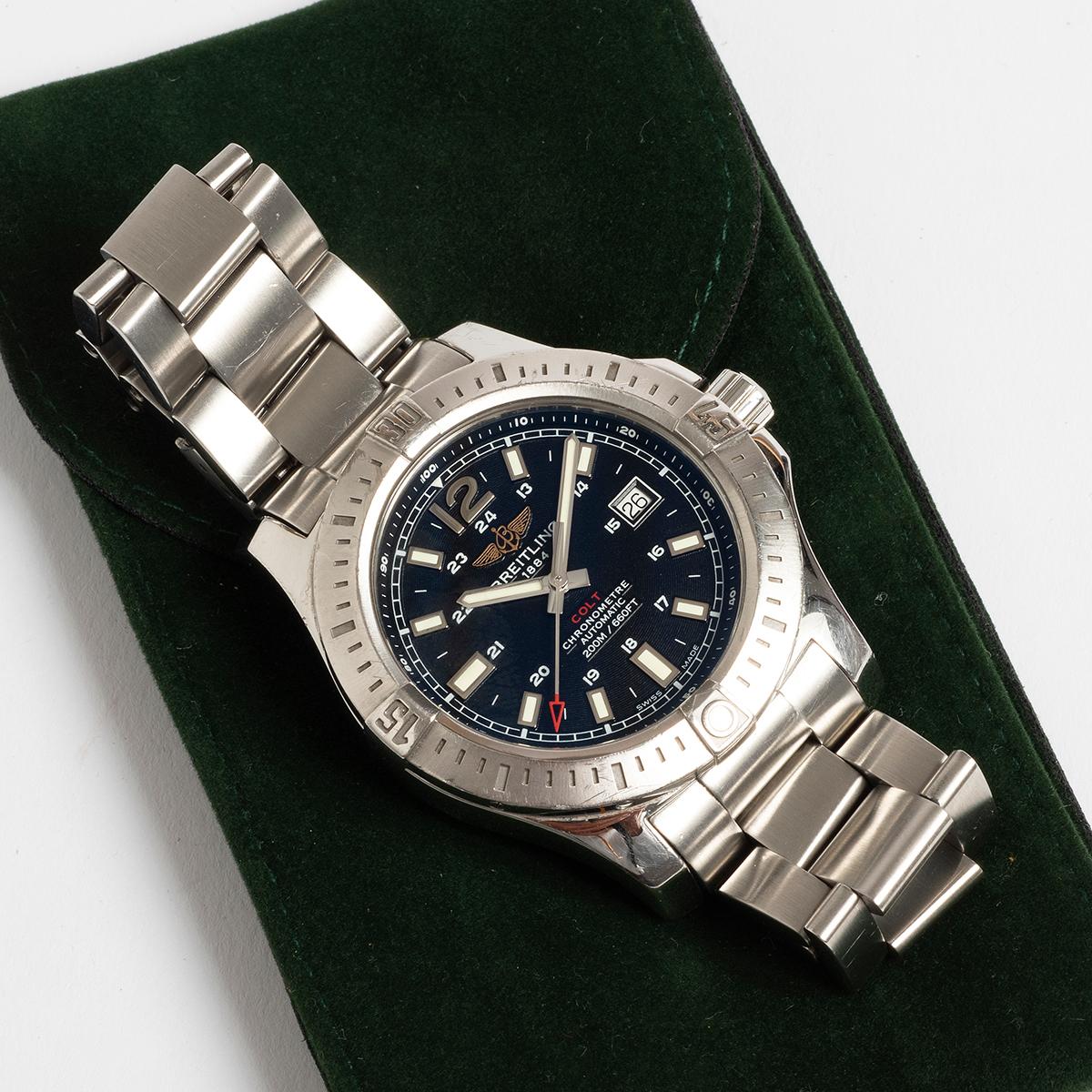 Reloj de pulsera Breitling Colt Ref A17388. Caja de 44 mm, acero inoxidable, año c2010 en venta 1