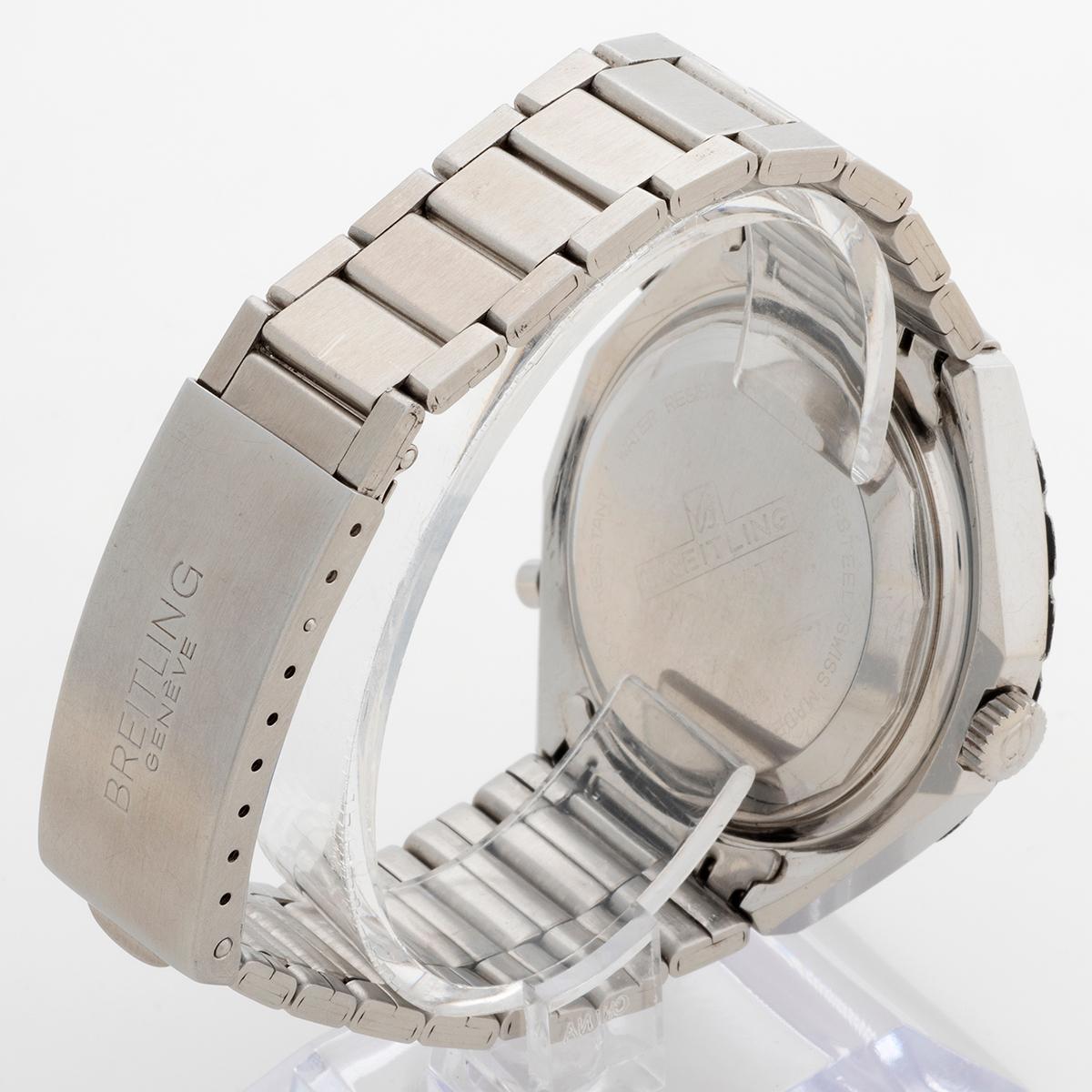 Breitling Cosmonaute Chrono-matic Armbanduhr 1809, Call 11, 48 mm Gehäuse. ca. 1970. für Damen oder Herren im Angebot