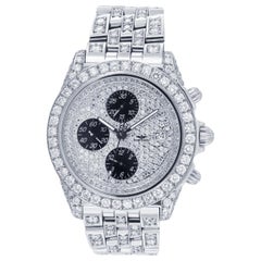Used Breitling Crosswind Chronograph Automatic Diamond Watch A13355