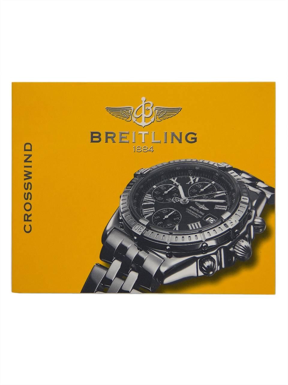 Breitling Crosswind ref# D13355 SS/18K circa 2003 B & P 6