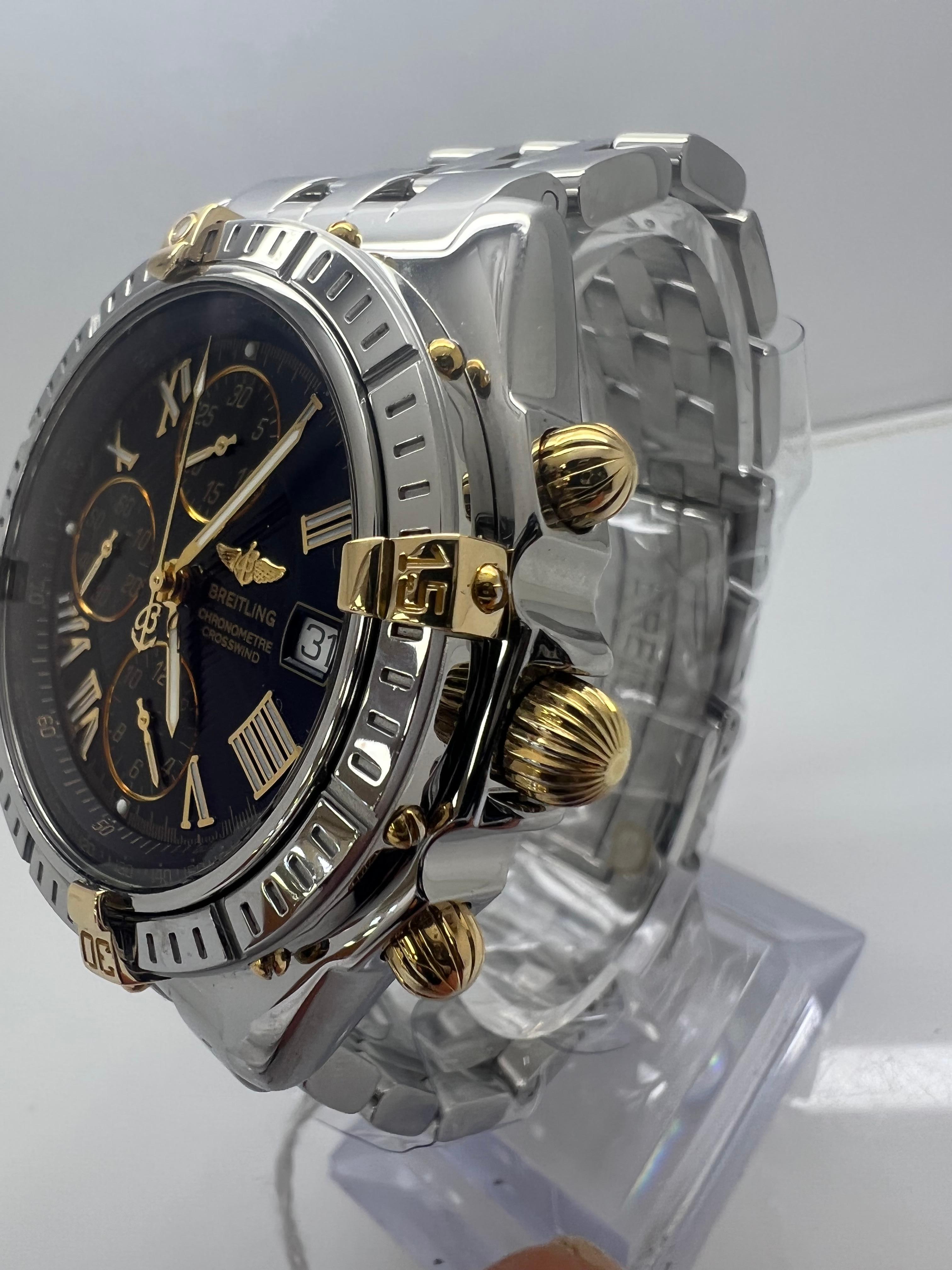 Breitling Crosswing Chronograph Zweifarbige Herrenuhr

Ausgezeichneter Zustand

poliert neu keine Kratzer

läuft perfekt

Kostenloser Versand über Nacht

mit Vertrauen einkaufen

Evita Diamonds