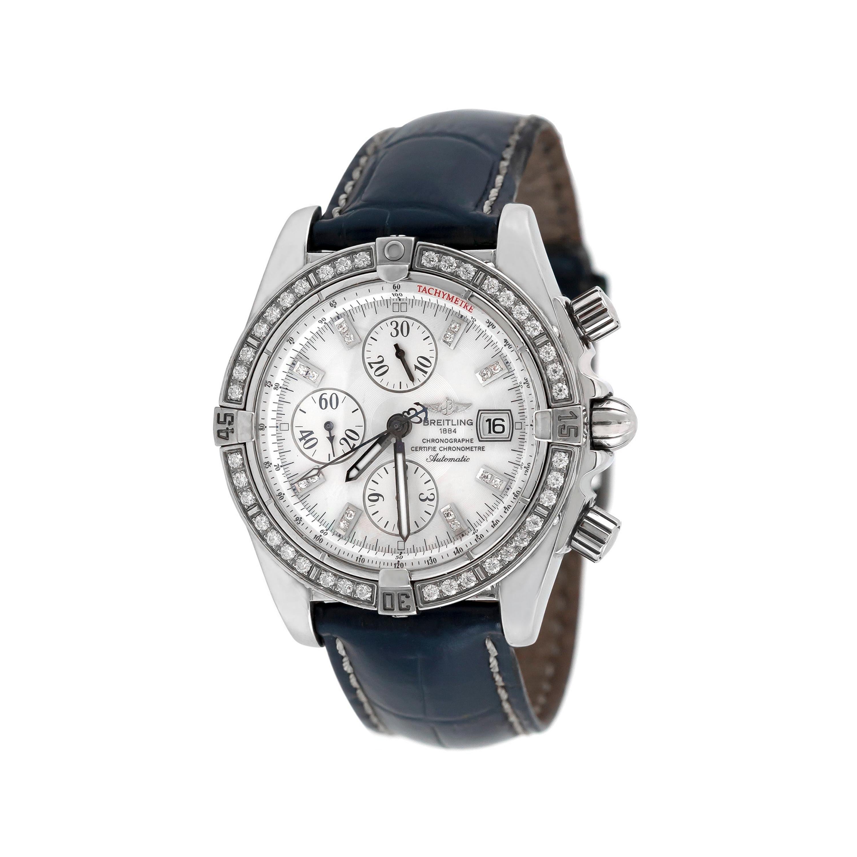breitling diamond mens watches