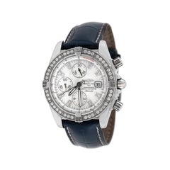 Breitling Diamond Bezel Platinum Watch