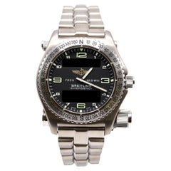 Breitling Emergency E56321 Titanium Black Dial Quartz Transmitter Watch Full Set Breitling Emergency E56321 Titanium Black Dial Quartz Transmitter Watch Full Set
