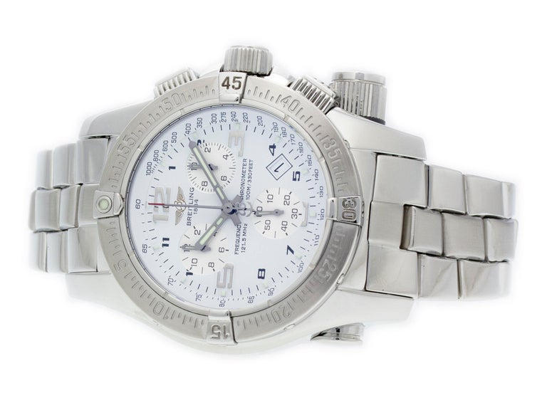 Ewatchparts 18mm Stainless Steel Watch Link – 874A Style – Fits Breitling Emergency Mission A73321, A17040 – Silver