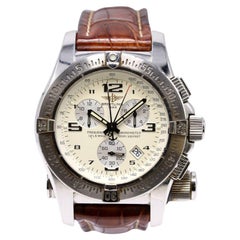 Breitling Emergency Mission A73321 Stainless Steel Silver Dial Quartz Watch