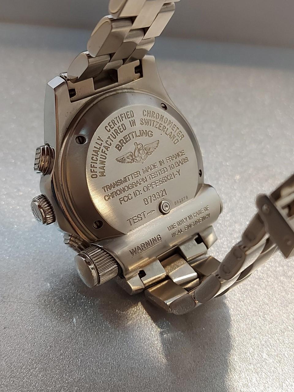 Breitling Emergency Mission Super Quartz Watch In Good Condition For Sale In Preston, GB