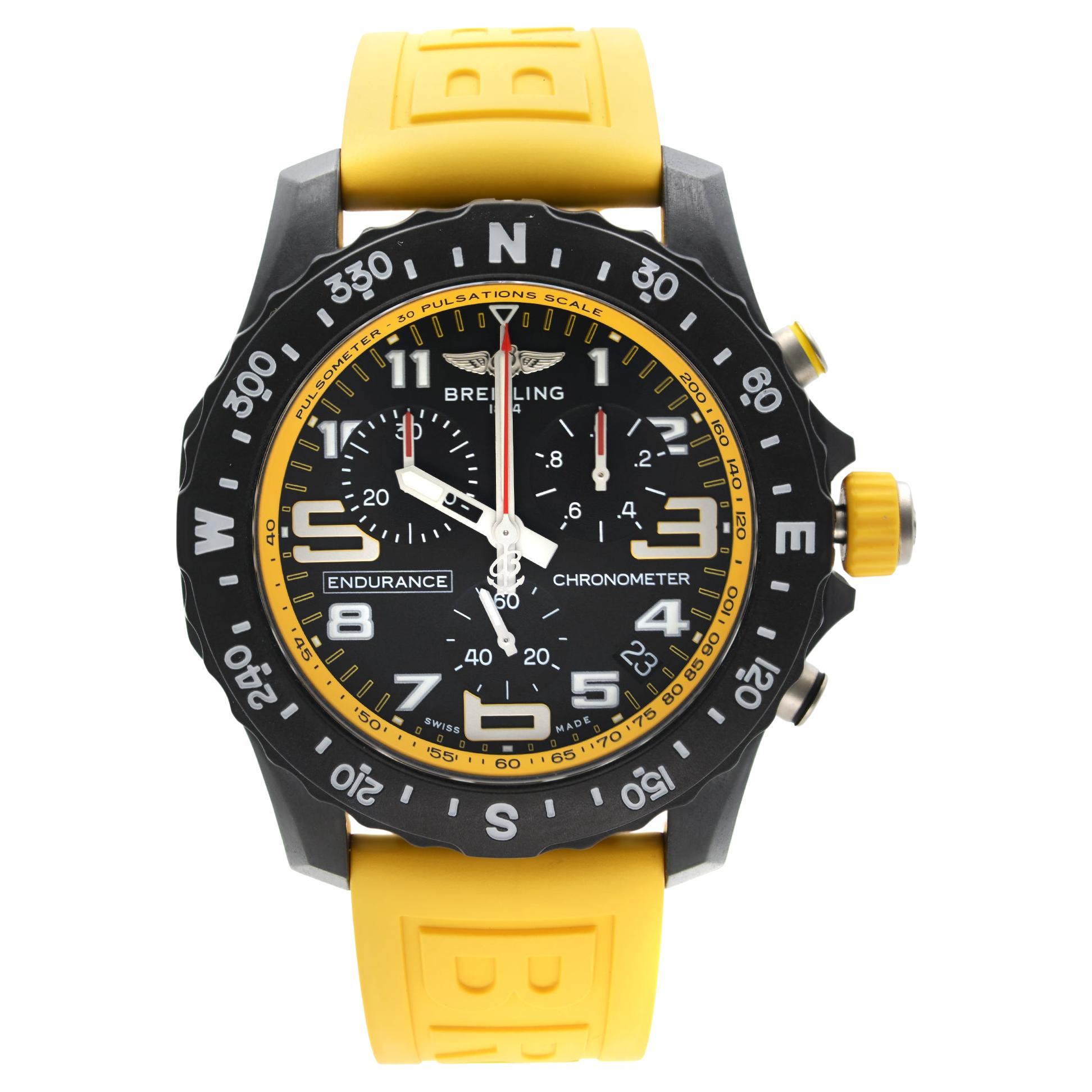 Breitling Endurance Pro Breitlight Black Dial Quartz Mens Watch X82310A41B1S1