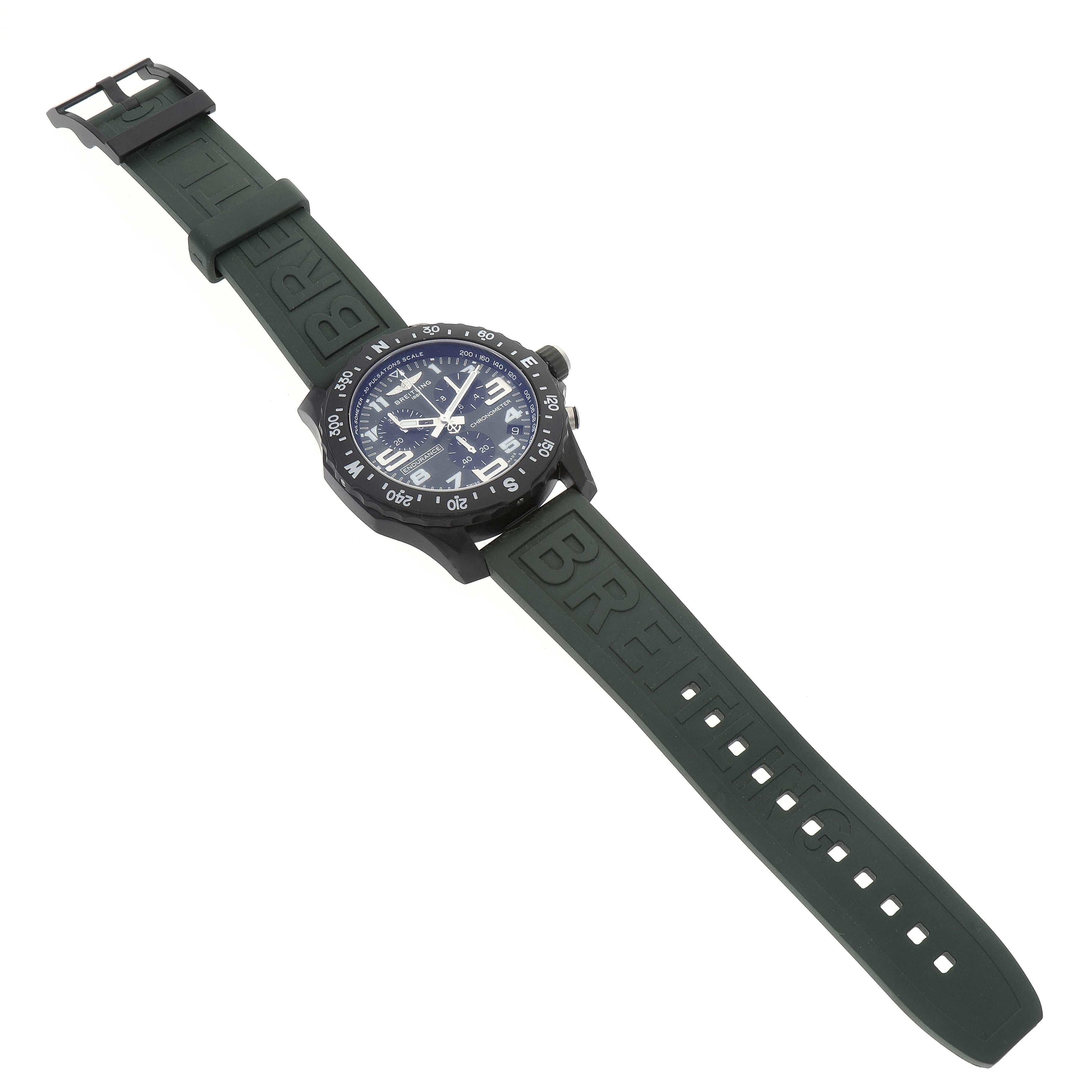 Breitling Endurance Pro Green Breitlight Mens Watch X82310 1