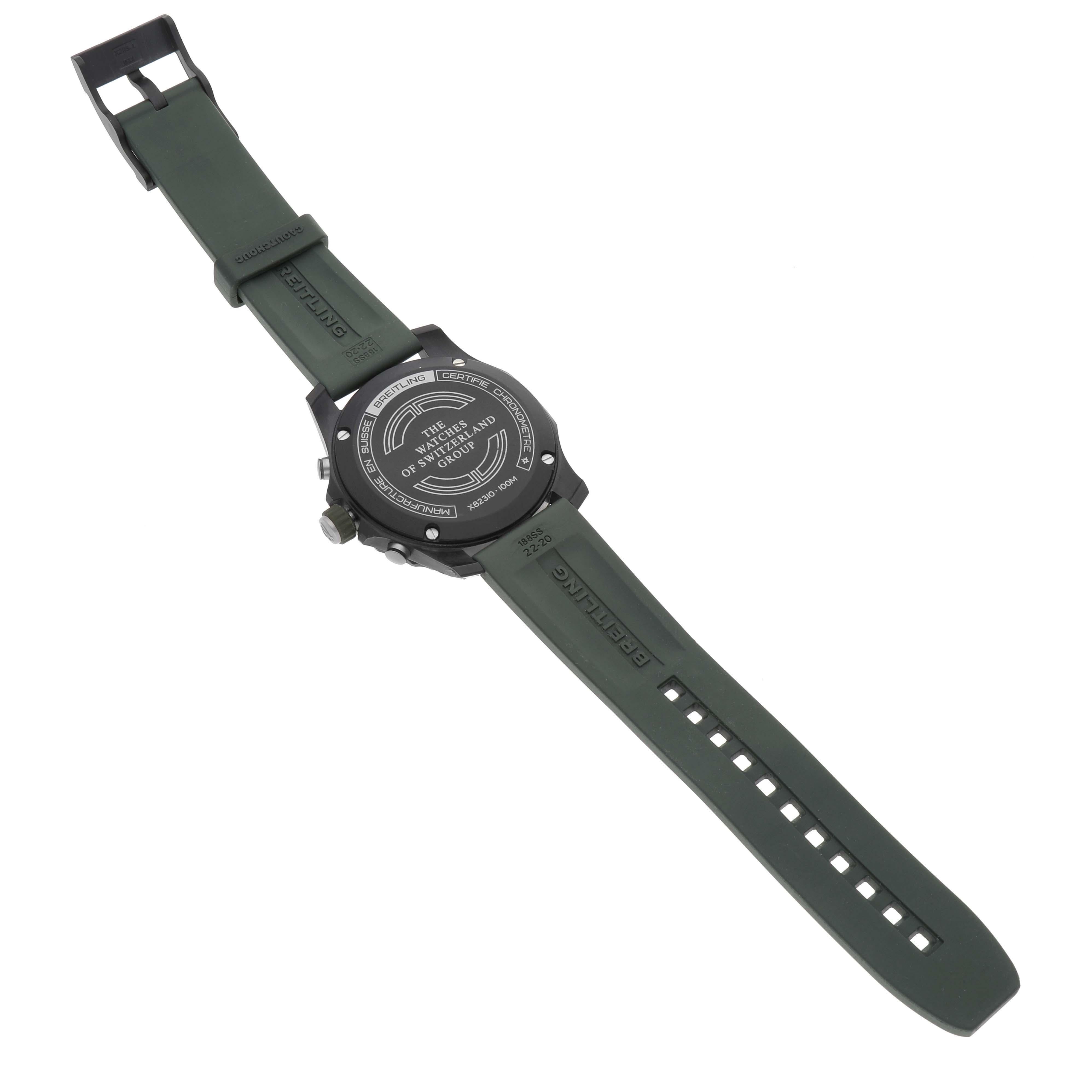 Breitling Endurance Pro Green Breitlight Mens Watch X82310 2