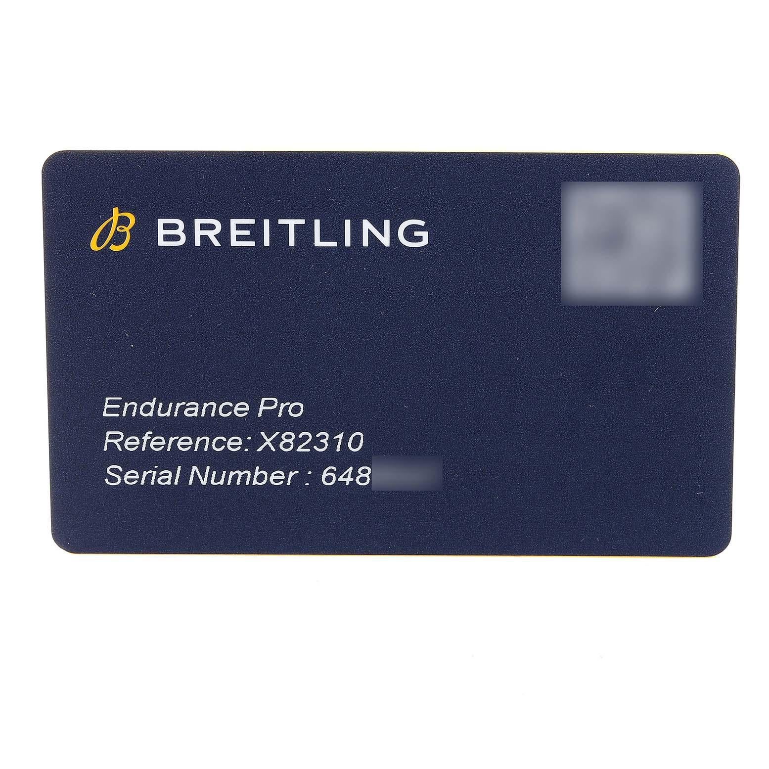 Breitling Endurance Pro Orange Breitlight Mens Watch X82310 Card 5