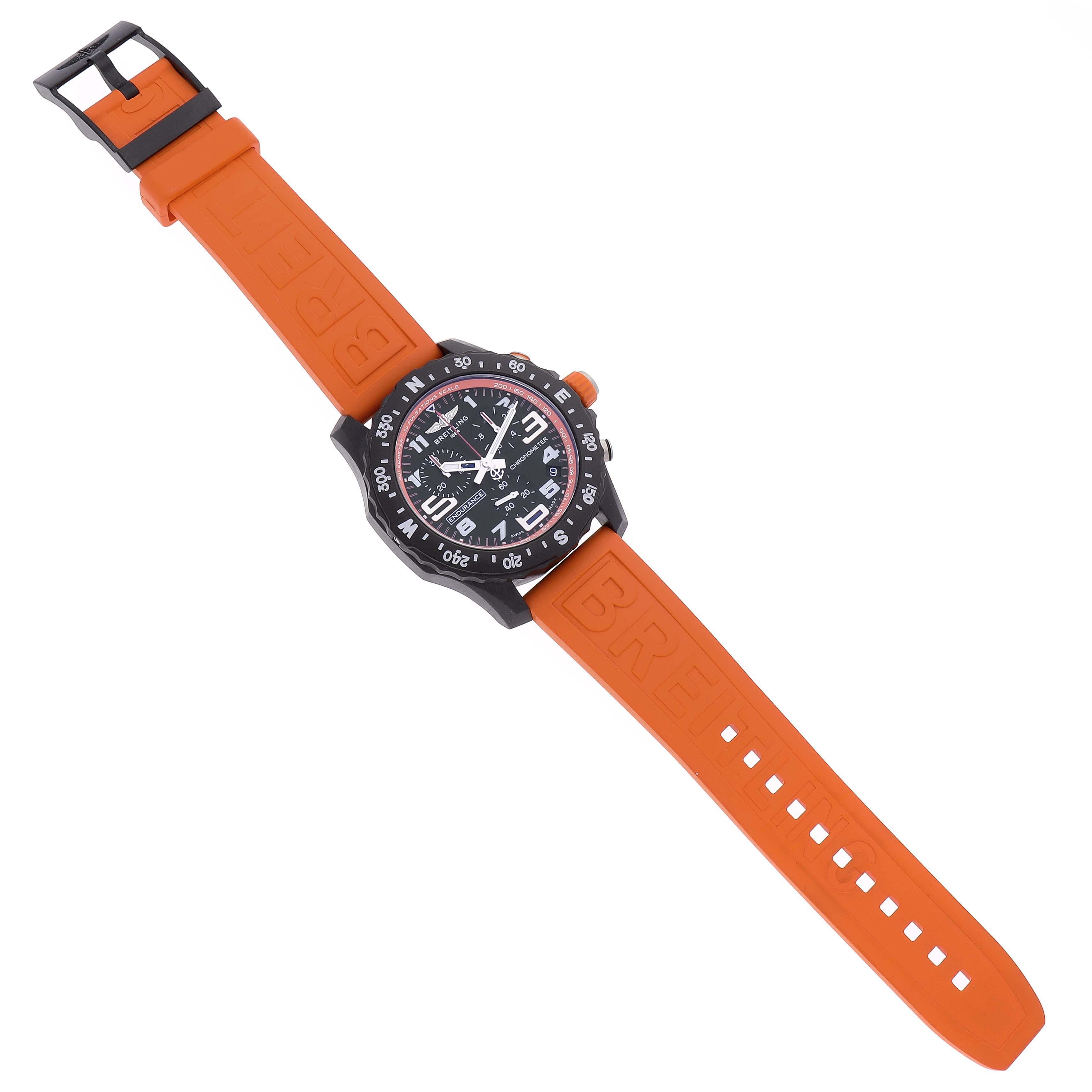 Breitling Endurance Pro Orange Breitlight Mens Watch X82310 Card 3