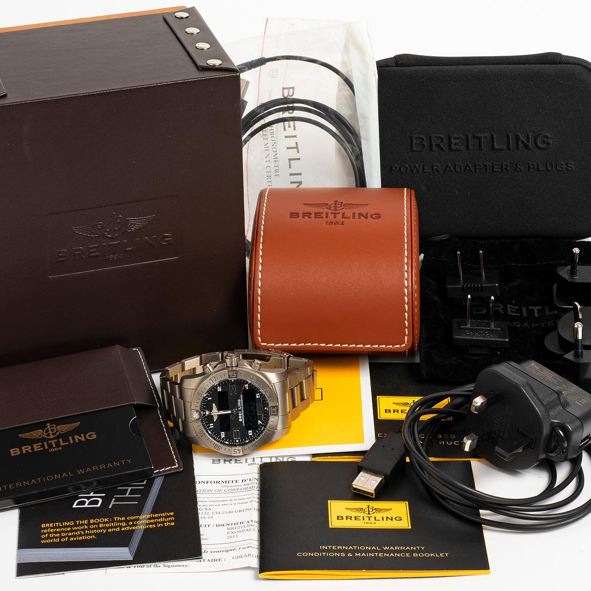 Breitling Exospace Connected Ref EB5510H1, Titanium, Box & Papers, Outstanding 1