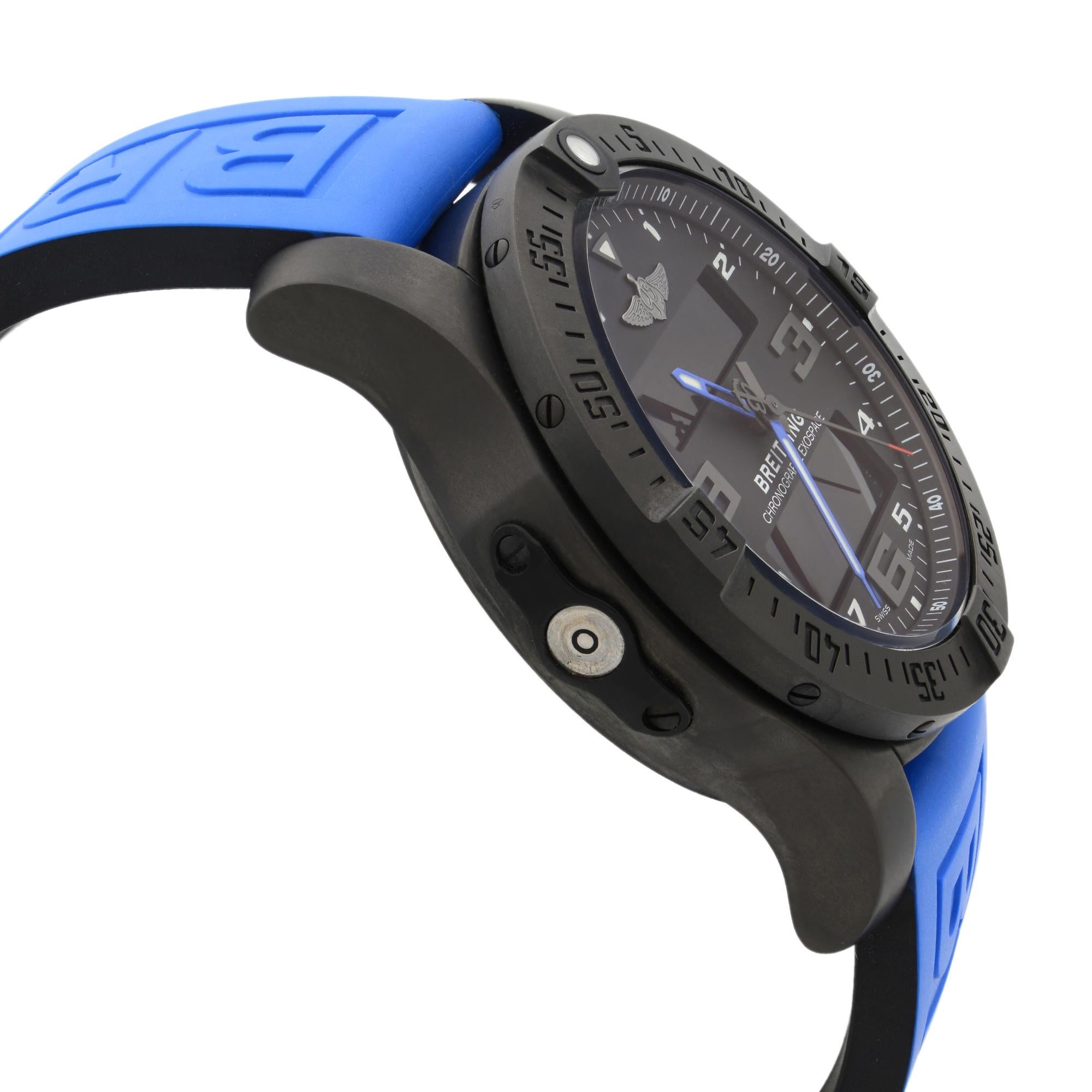 Breitling Exospace Titanium Black Dial Quartz Men's Watch VB5510H2/BE45-235S In Fair Condition In New York, NY