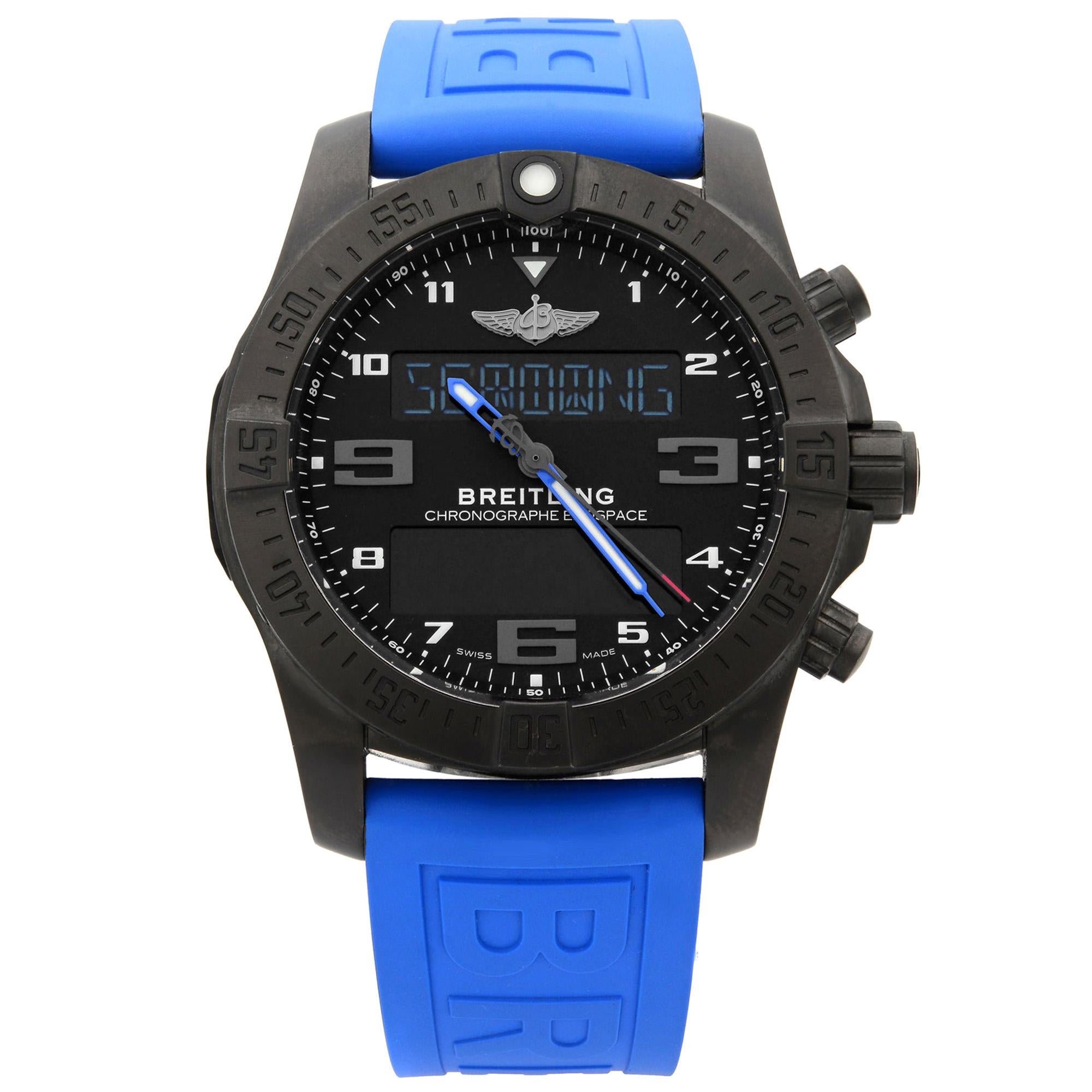 Breitling Exospace Titanium Black Dial Quartz Men's Watch VB5510H2/BE45-235S