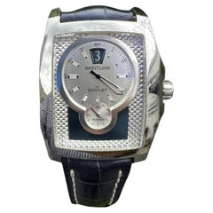Breitling for Bentley Flying B Automatic Rectangular Watch Blue Strap Ref A28362