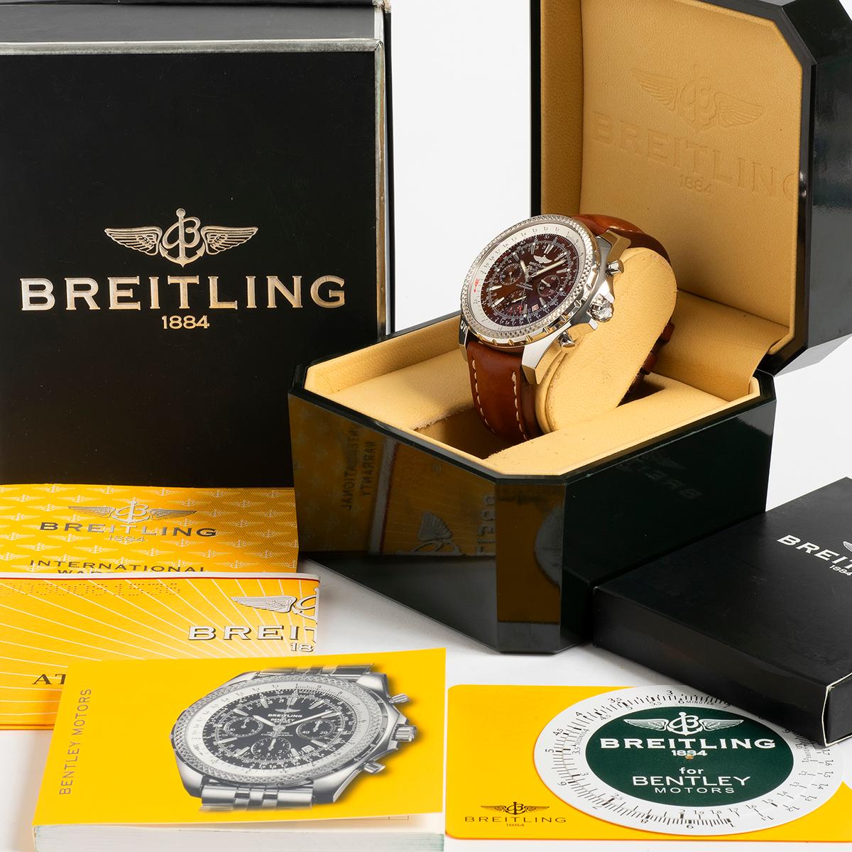 Breitling for Bentley Motors, ref A25362, Havana brown dial, complete set, 2003 1
