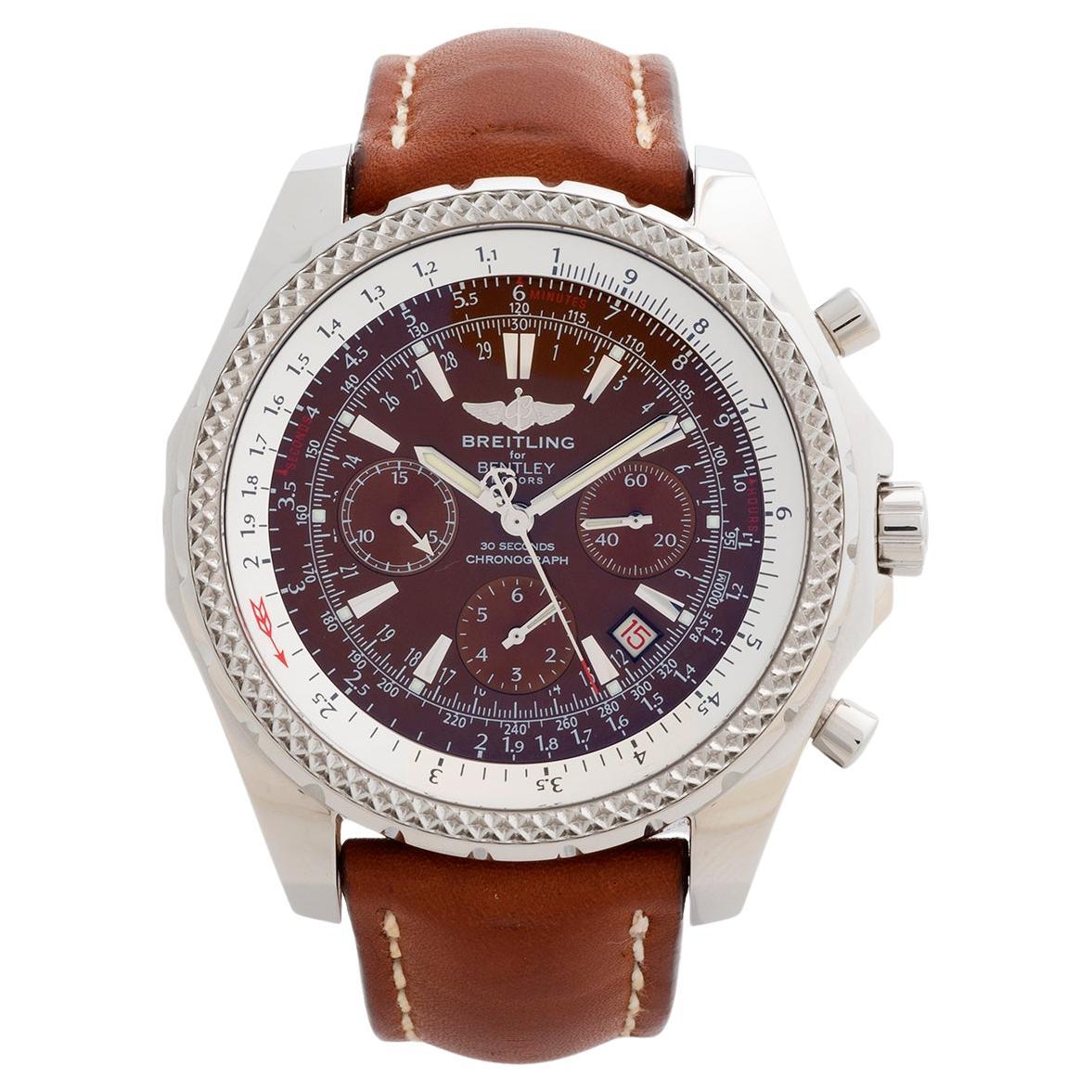 Breitling for Bentley Motors, ref A25362, Havana brown dial, complete set, 2003