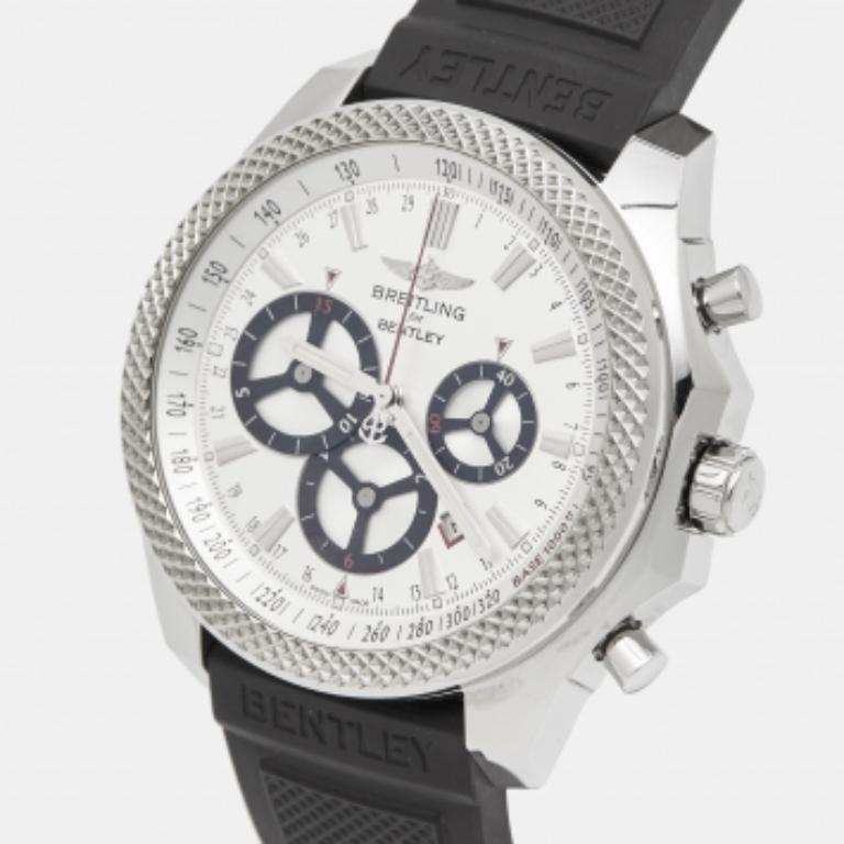 Breitling for Bentley Orologio da polso da uomo in acciaio e gomma Barnato Racing A25366 49 mm in vendita 5