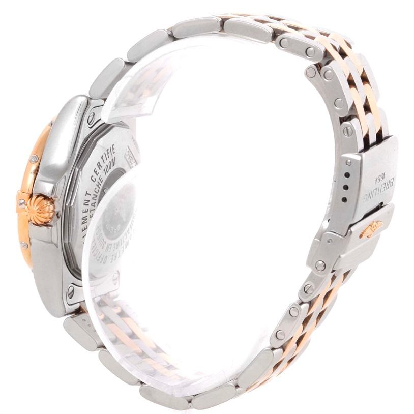 Breitling Galactic 30 Ladies Steel 18 Karat Rose Gold Diamond Watch C71340 6