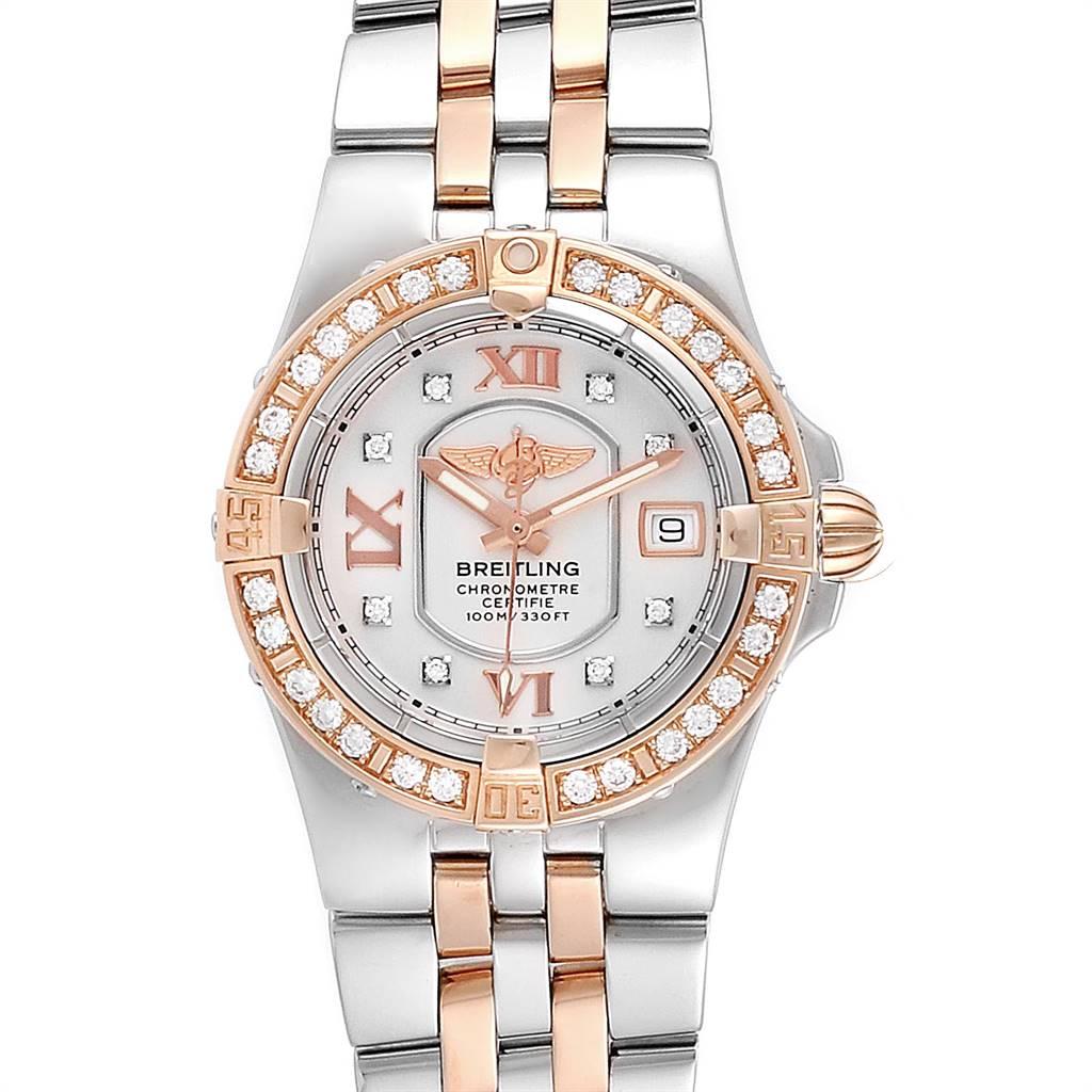 breitling women's watch with diamonds