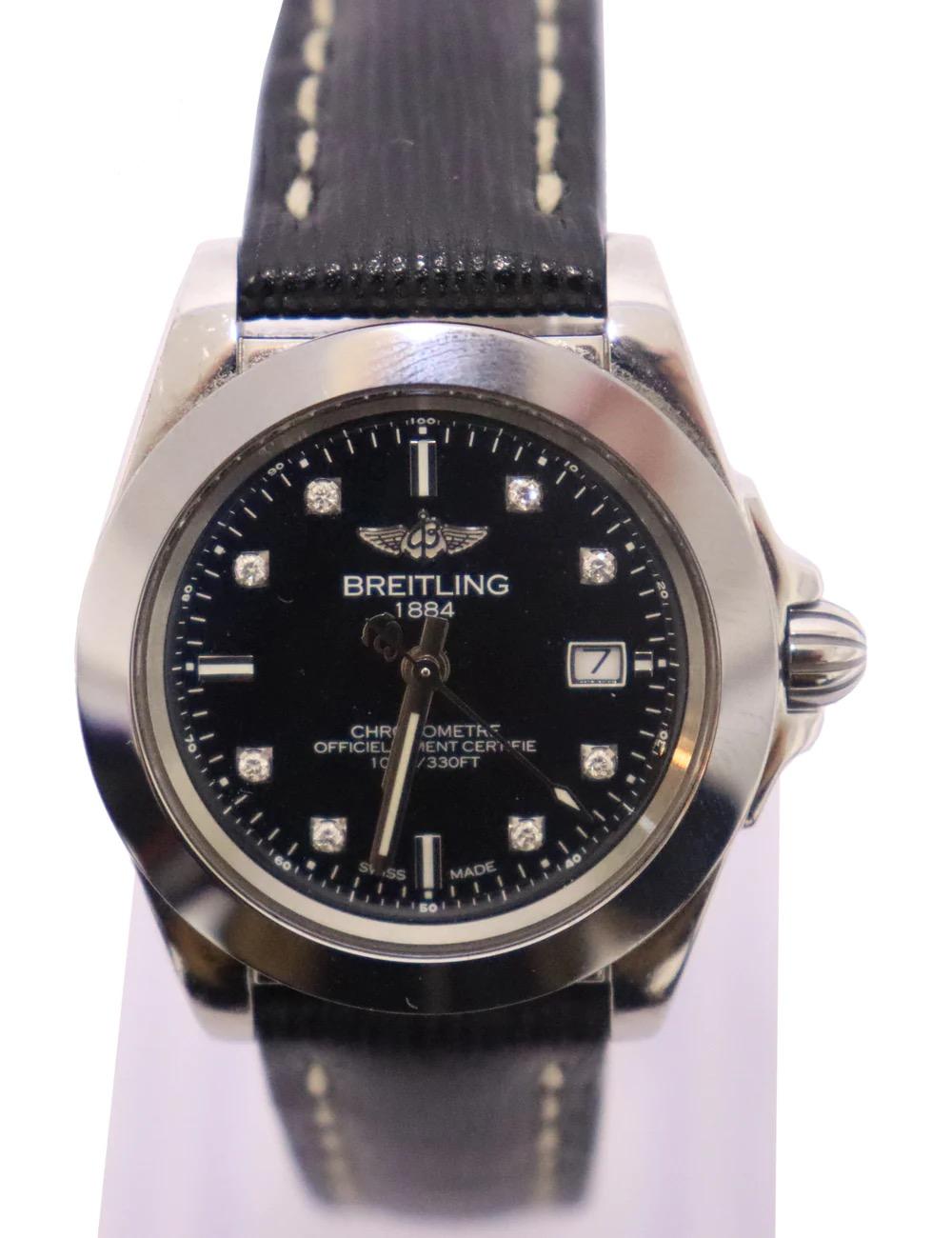 Square Cut Breitling Galactic 32 Sleek Edition Women's Quartz Watch For Sale