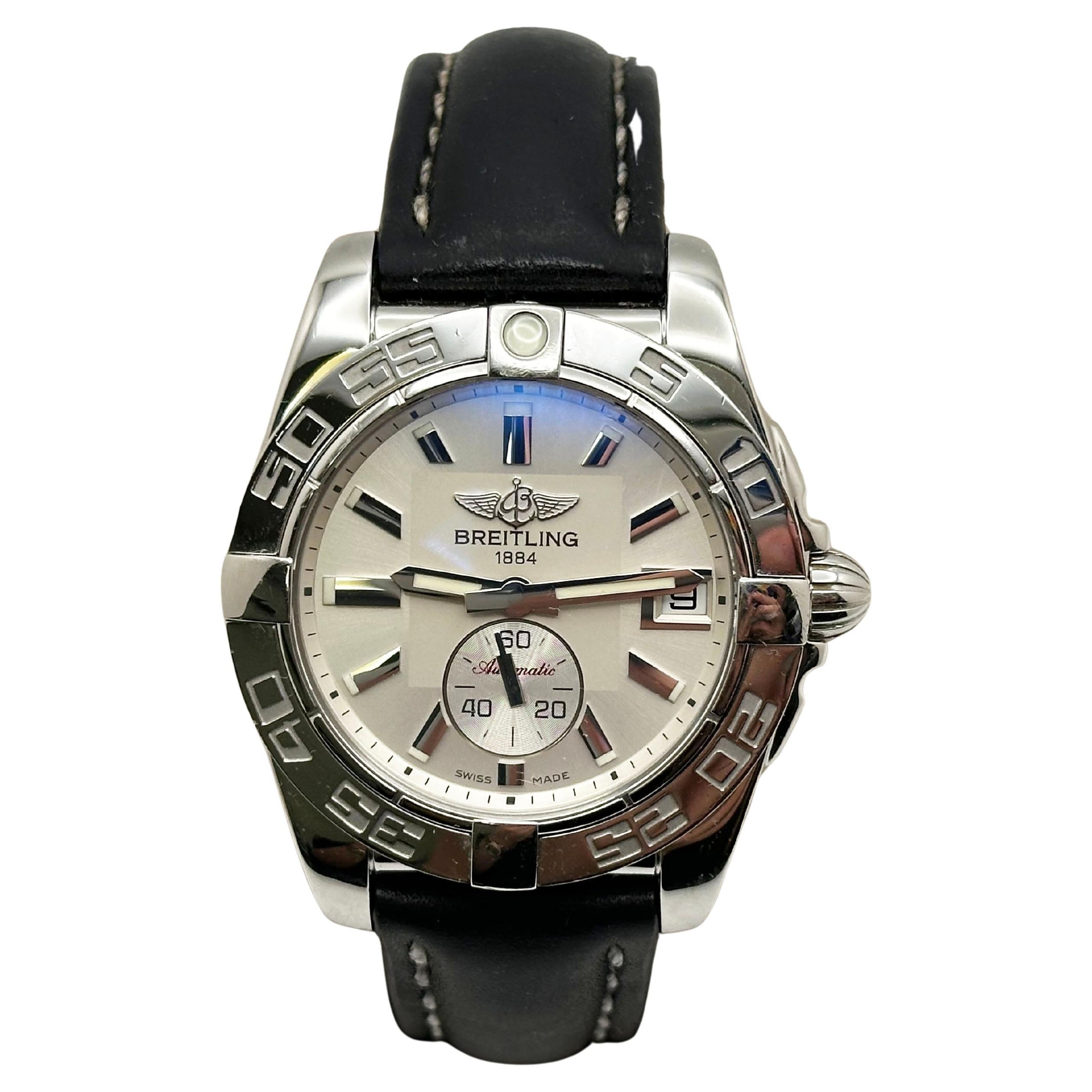 Breitling Galactic 36 A37330 Stainless Steel Leather Band Box Paper