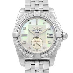 Breitling Galactic 36 Automatic Steel Pearl Diamond Ladies Watch A37330531A1A1