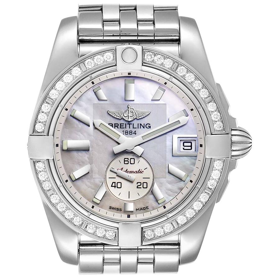 breitling galactic 36 automatic diamond ladies watch