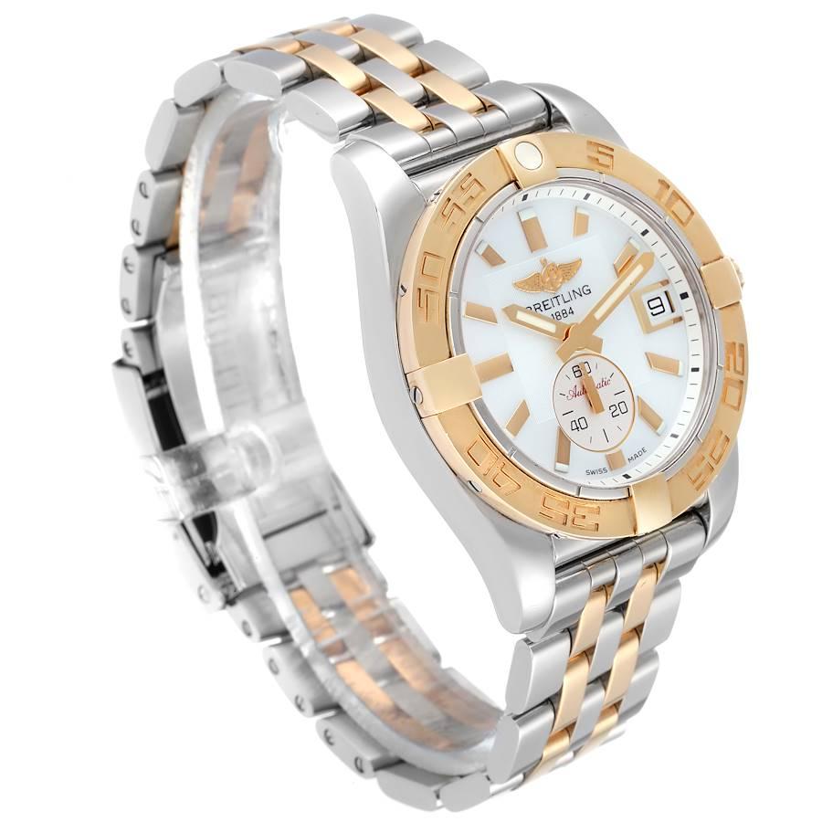 Breitling Galactic 36 Edelstahl Roségold MOP Zifferblattuhr C37330 Ungetragen im Zustand „Hervorragend“ im Angebot in Atlanta, GA