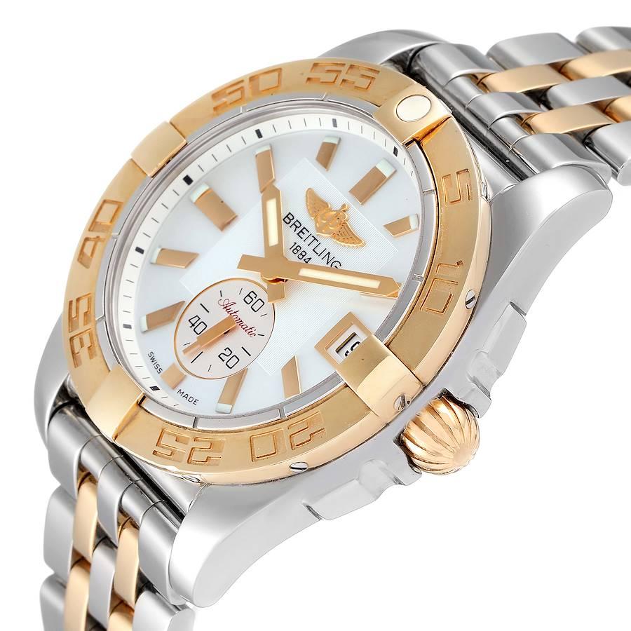 Breitling Galactic 36 Edelstahl Roségold MOP Zifferblattuhr C37330 Ungetragen im Angebot 1
