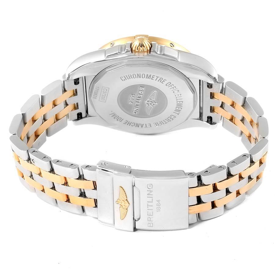 Breitling Galactic 36 Edelstahl Roségold MOP Zifferblattuhr C37330 Ungetragen im Angebot 3