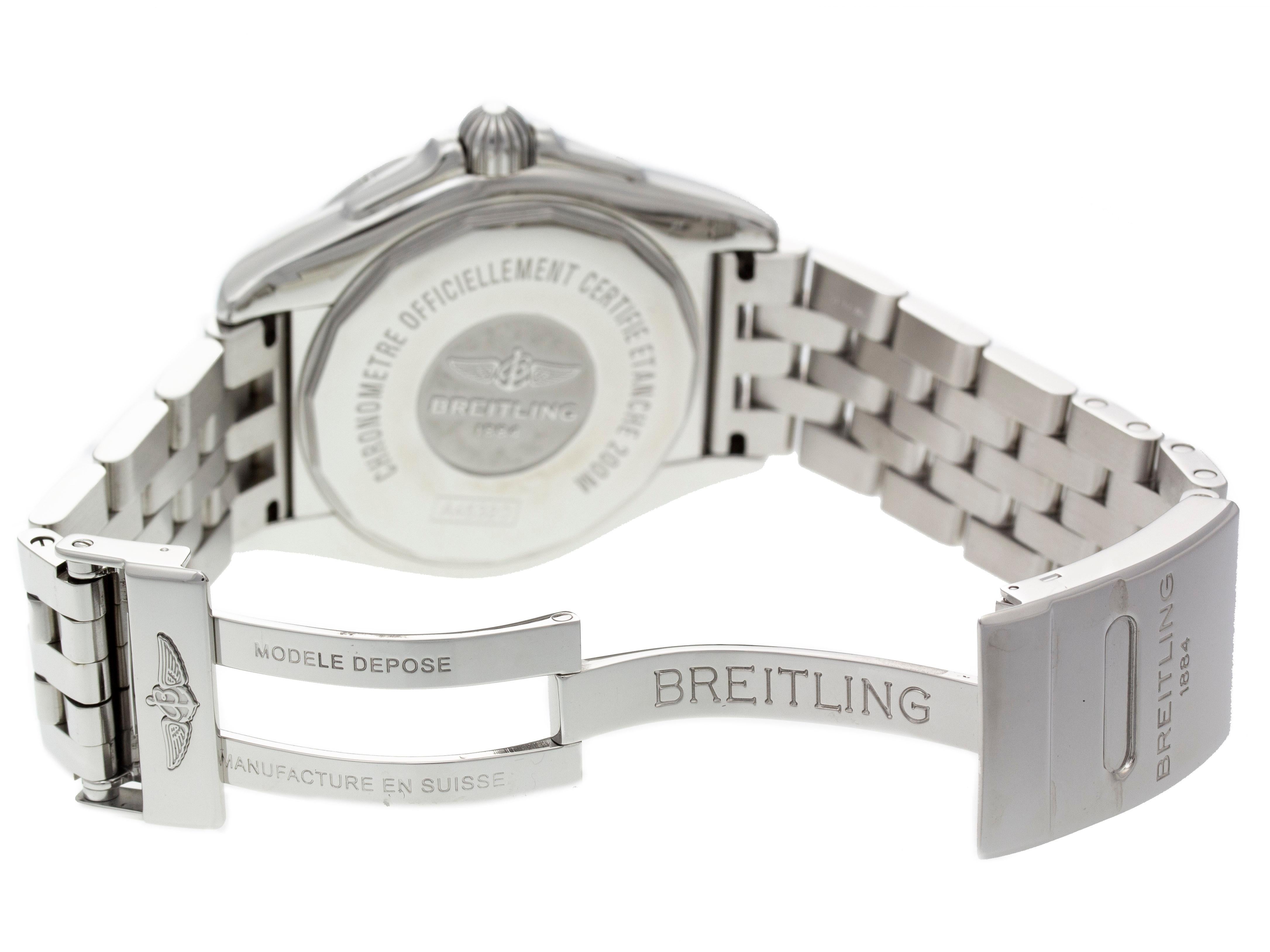 Breitling Galactic 44 Day Date A45320B9/G797 For Sale 4