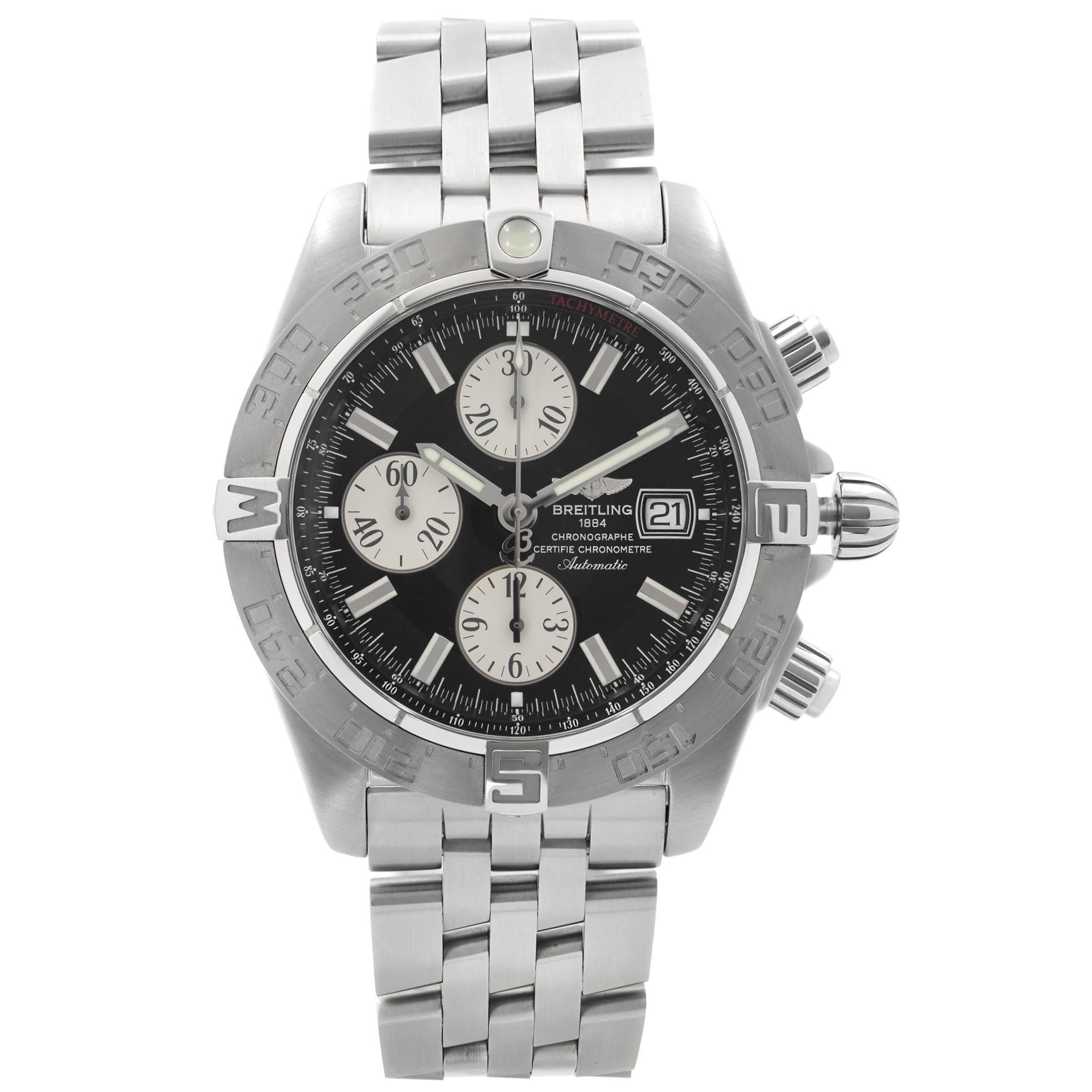 Breitling Galactic 30 Steel Rose Gold Diamond Ladies Watch C71340 at