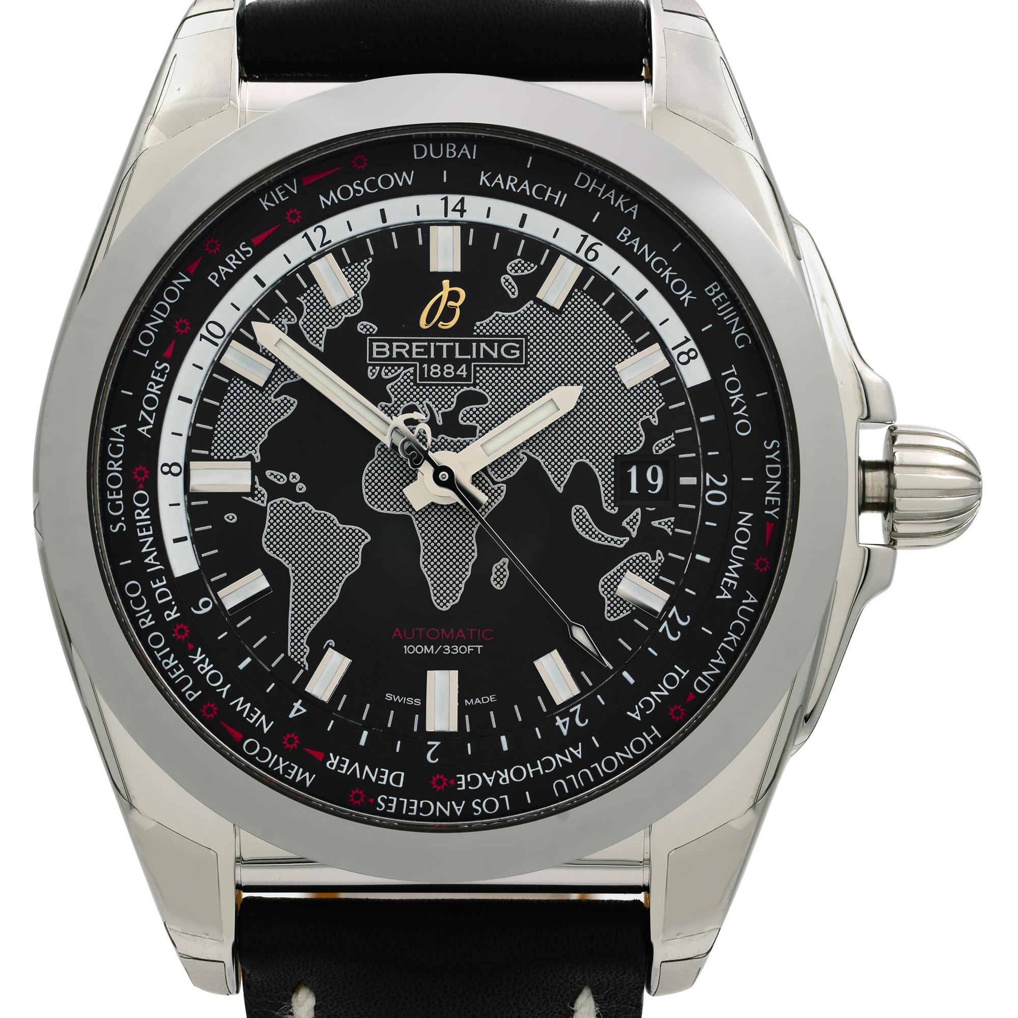 This is a brand new Watch. Fully Stickered. Comes with Original Box and Papers. Covered By 3 Year Chronostore Warranty
MSRP 8340
Brand Breitling
Department Men
Model Number WB3510U4/BD94-744P
Model Breitling Galactic
Style Dress/Formal, Luxury
Band