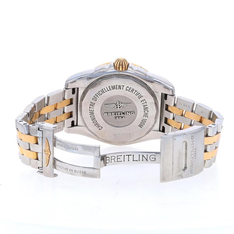 Breitling Galactic Wristwatch - Stainless Steel Rose Gold 18k Automatic 1Yr Wnty For Sale 1