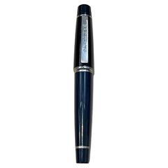 Breitling Genuine Ballpoint Pen Black and Silver with Leather Case