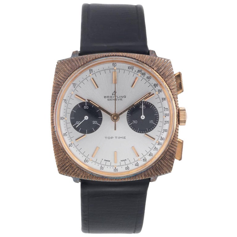 Breitling Gold plate stainless steel Top Time Chronograph manual wristwatch  at 1stDibs | breitling manual